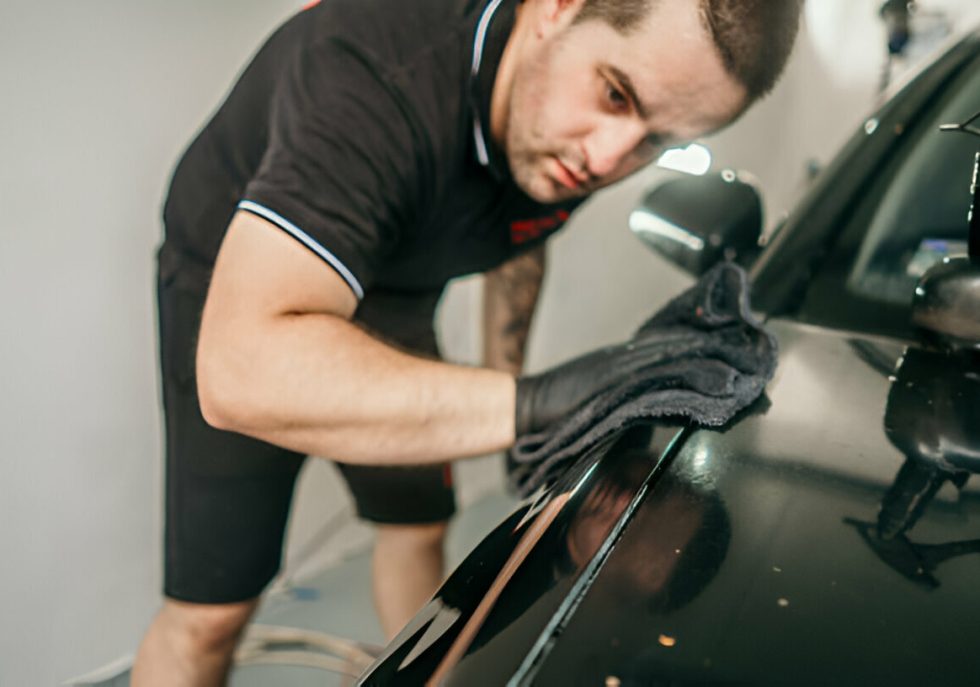 "Side-by-side comparison of PDR and traditional body shop repair."